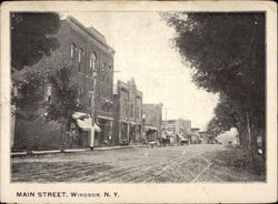 Main Street Windsor, NY Postcard Postcard