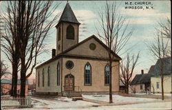 M. E. Church Windsor, NY Postcard Postcard
