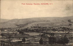 View of Town From Ouaquaga Mountain Postcard