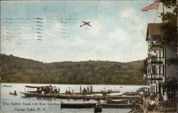 The Retlaw Dock and Boat Landing Postcard