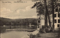 View of Lake Near Retlaw Postcard