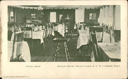 Retlaw House - Dining Room Oquaga Lake, NY Postcard Postcard
