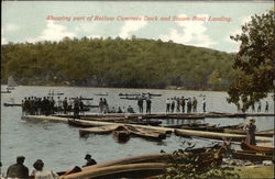 Showing Part of Retlaw Concrete Dock and Steam Boat Landing Postcard