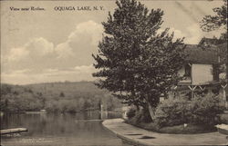 View Near Retlaw Oquaga Lake, NY Postcard Postcard