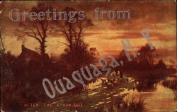 Greetings from Ouaquaga, NY - After the Storm Postcard