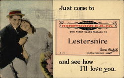 Just come to Lestershire, NY Postcard Postcard