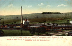 Sole Leather Tannery, Endicott, Johnson & Co Postcard