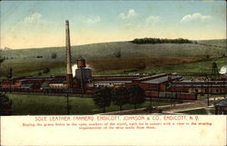 Sole Leather Tannery, Endicott, Johnson & Co New York Postcard Postcard