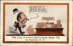 The Cost of Living Hasn't Come Down Yet In Nineveh, NY Postcard Postcard