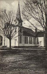 M.E. Church Maine, NY Postcard Postcard