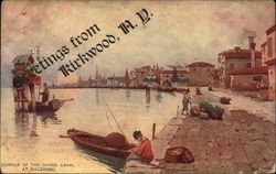 Corner of the Grand Canal at Mazzorbo Kirkwood, NY Postcard Postcard