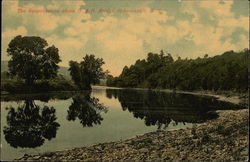 The Susquehanna above D.& H. Bridge Postcard