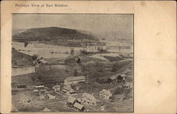 Bird's Eye View of Town Postcard