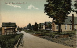 Looking Up Main Street Postcard