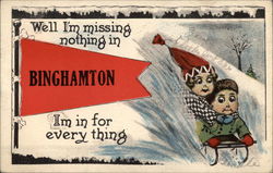 Well I'm missing nothing in Binghamton, NY Postcard Postcard