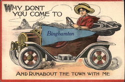 Why dont you come to Binghamton, NY Postcard Postcard