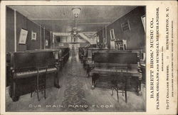 Our main piano floor; Barrett Bros. Music Co Postcard