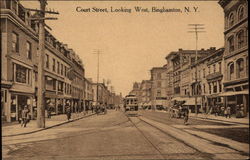 Court Street, Looking West Postcard