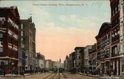 Court Street, Looking West Postcard