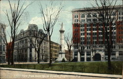 View From Court House Square Binghamton, NY Postcard Postcard