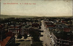 Bird's Eye View of Town Postcard