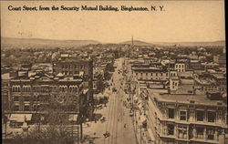 Court Street From the Security Mutual Building Postcard