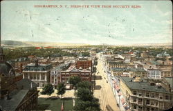 Birds-Eye View From Security Building Postcard