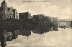View of Government Building From River Postcard
