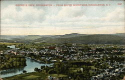 Bird's Eye View from South Mountains Postcard