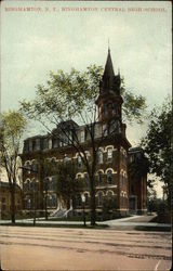 Binghamton Central High School New York Postcard Postcard