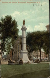 Soldiers' amd Sailors' Monument Postcard