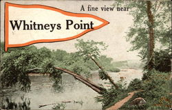 A Fine View Whitney Point, NY Postcard Postcard