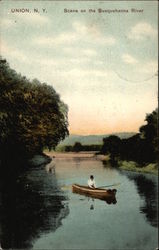 Scene on the Susquehanna River Postcard
