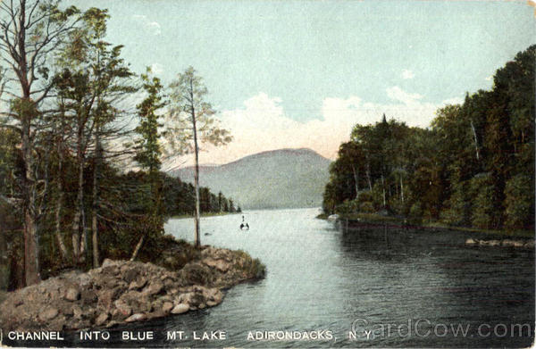 Channel Into Blue MT. Lake Adirondacks New York