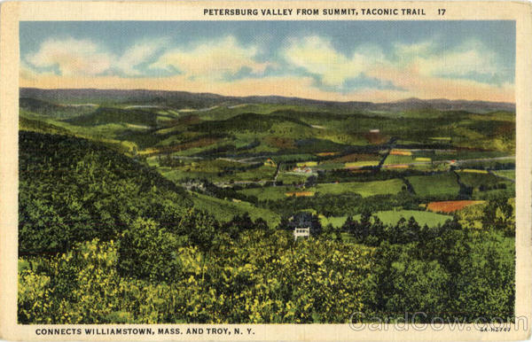 Petersburg Valley from Summit Taconic Trail New York