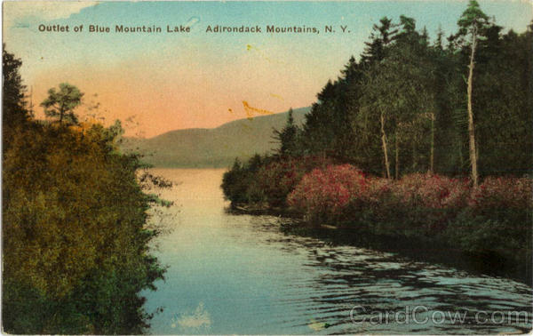 Outlet of Blue Mountain Lake Adirondack Mountains New York