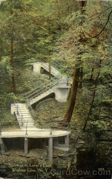 Stairway to Lover's Lane Watkins Glen New York