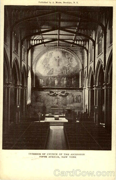 Interior of Church of the Ascension, Fifth Avenue New York City