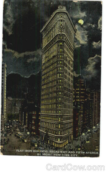 Flat Iron Building, Broadway and Fifth Avenue New York City
