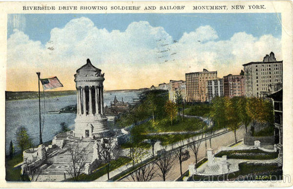 Riverside Drive Showing Soldiers' and Saillors' Monument New York City