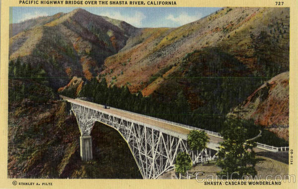 Pacific HighwayBridge Over the Shasta River Scenic California