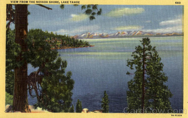 View From The Nevada Shore Lake Tahoe California