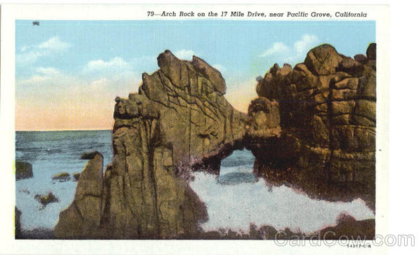 Arch Rock, 17 Mile Drive, near Pacific Grove Scenic California