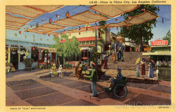 Plaza in China City Los Angeles California