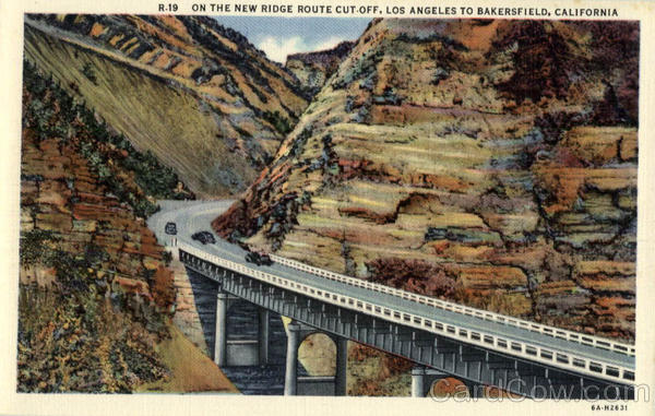 On The New Ridge Route Cut off Los Angeles California