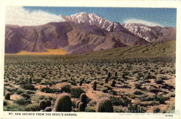 MT.San Jacinto From the Devil's Garden Scenic California
