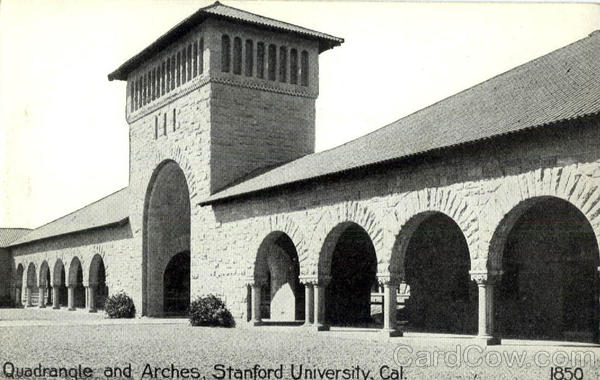 Quadrangle and Arches, Stanford University California