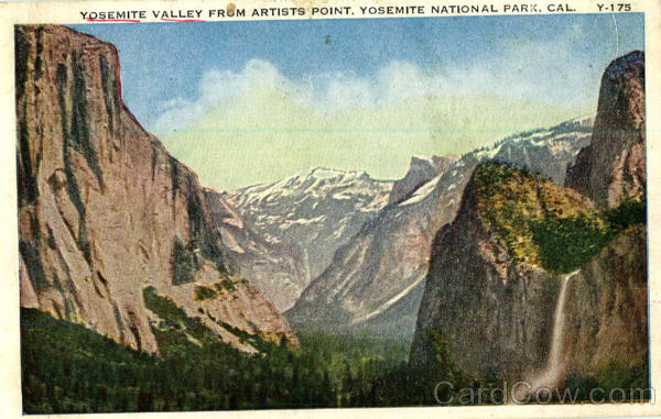 Yosemite Valley From Artists Point Yosemite National Park California