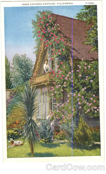 Rose covered Cottage Scenic California