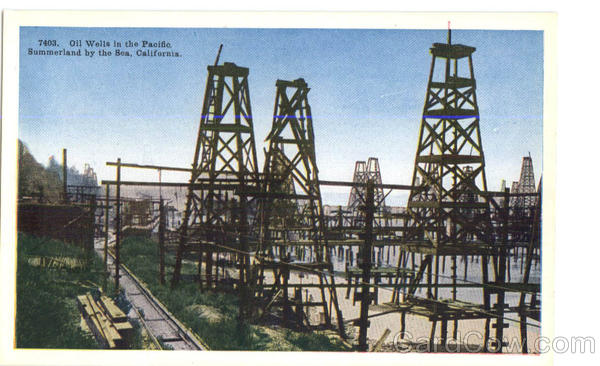 Oil Wells in the Pacific